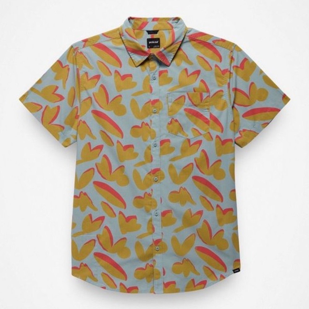 prAna Stimmersee Short Sleeve Button-Up Shirt L [Slim fit] - NWT